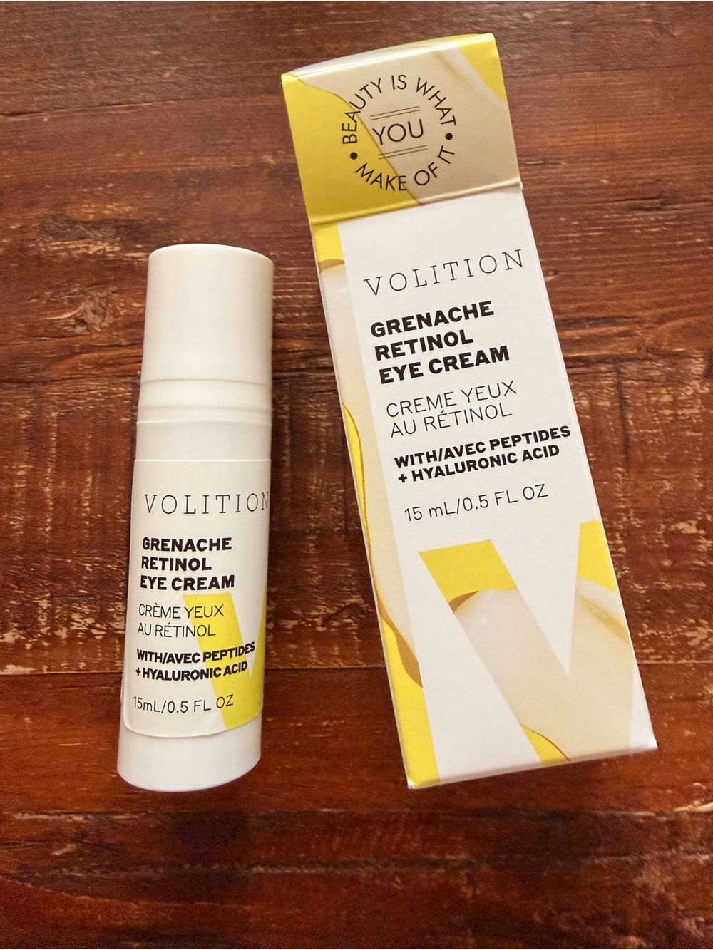 BNIB Grenache Retinol Eye Cream - Yellow